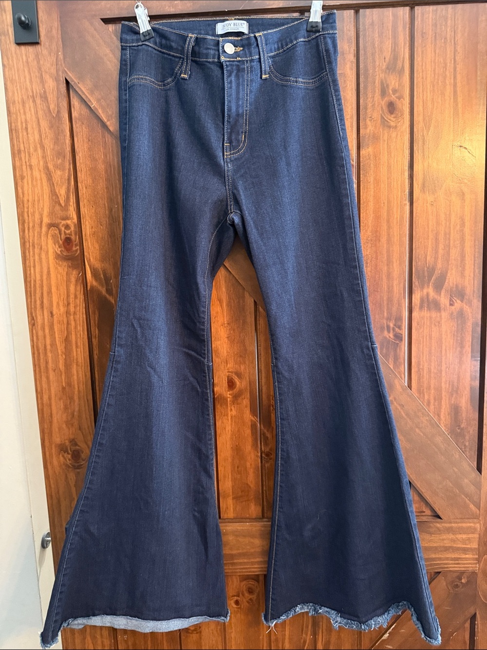 Judy Blue Dark Indigo Wide Flare Jeans